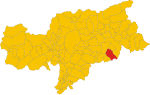 Map of comune of Badia (autonomous province of Bolzano, region Trentino-Alto Adige-Südtirol, Italy)